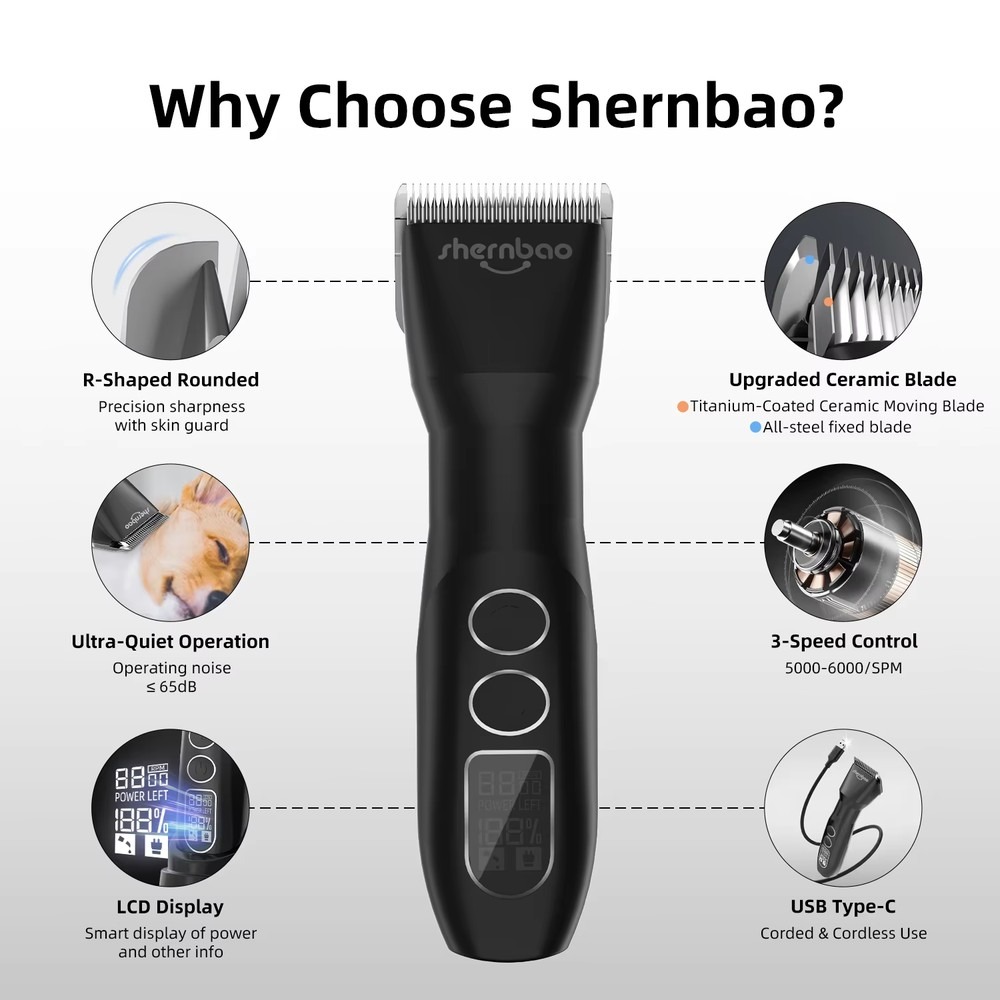 Shernbao PGC-880 D Series Cord - Hair Clipper 评论和价格