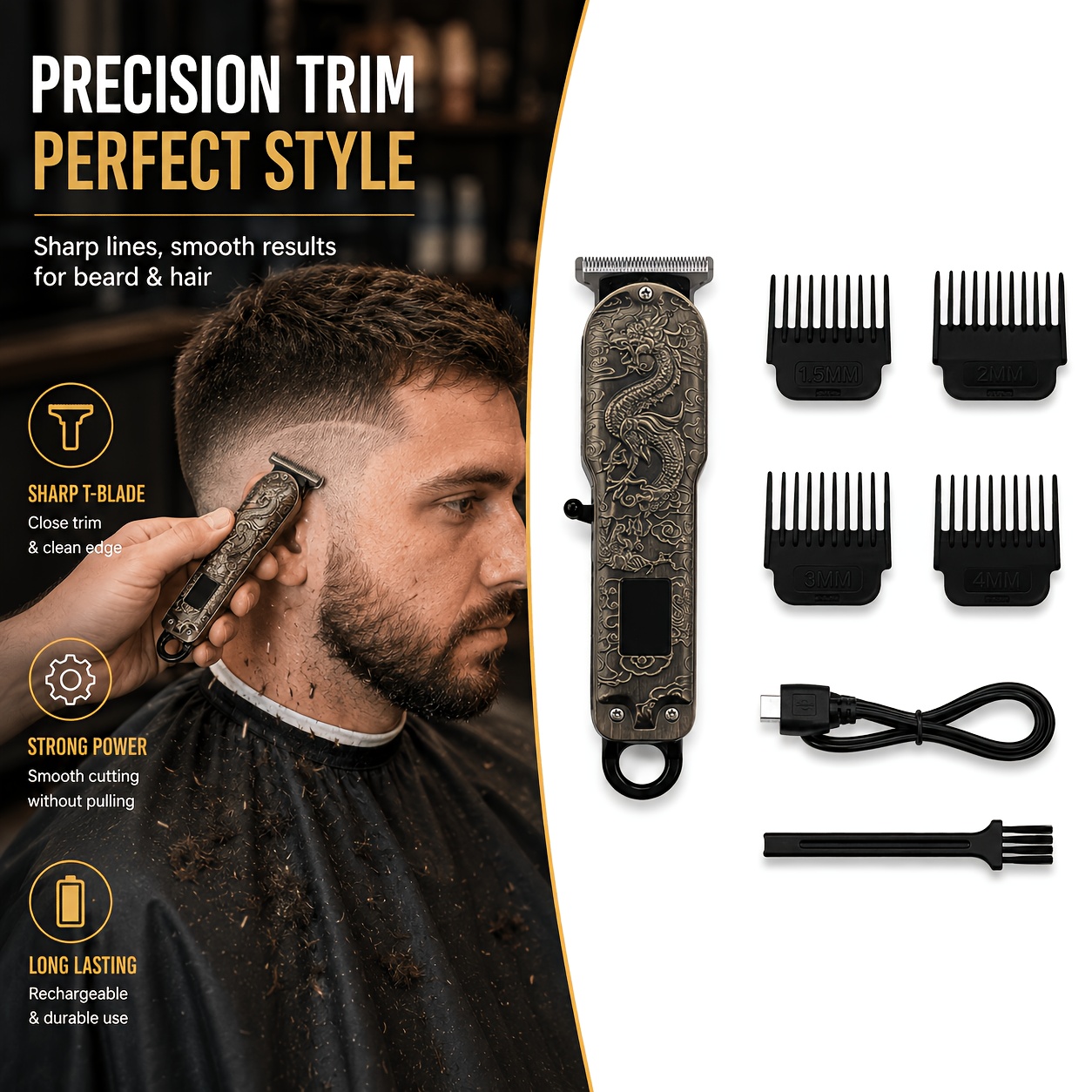 Type-C Fast-Charging Electric  - Body Trimmer 评论和价格