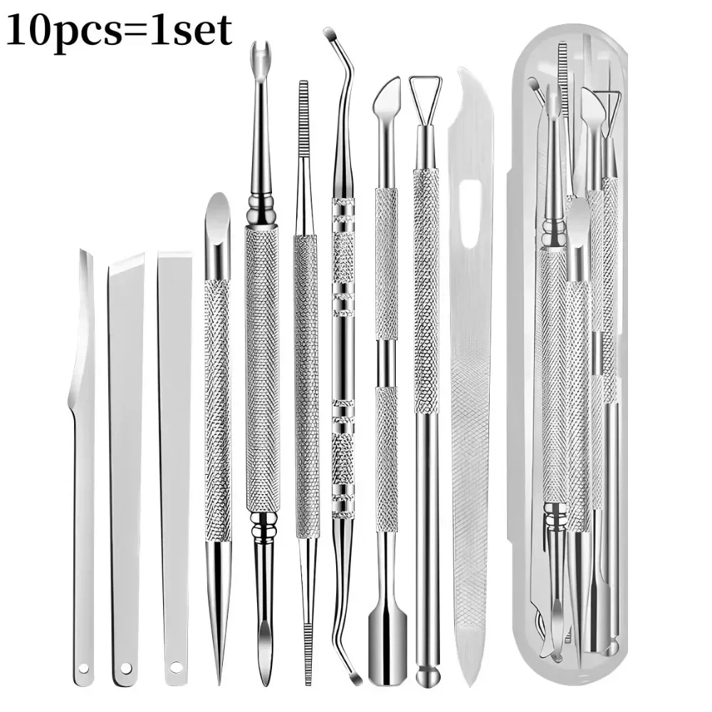 Foot File Kit 10Pcs Stainless  - Mens Grooming Travel Kit 评论和价格