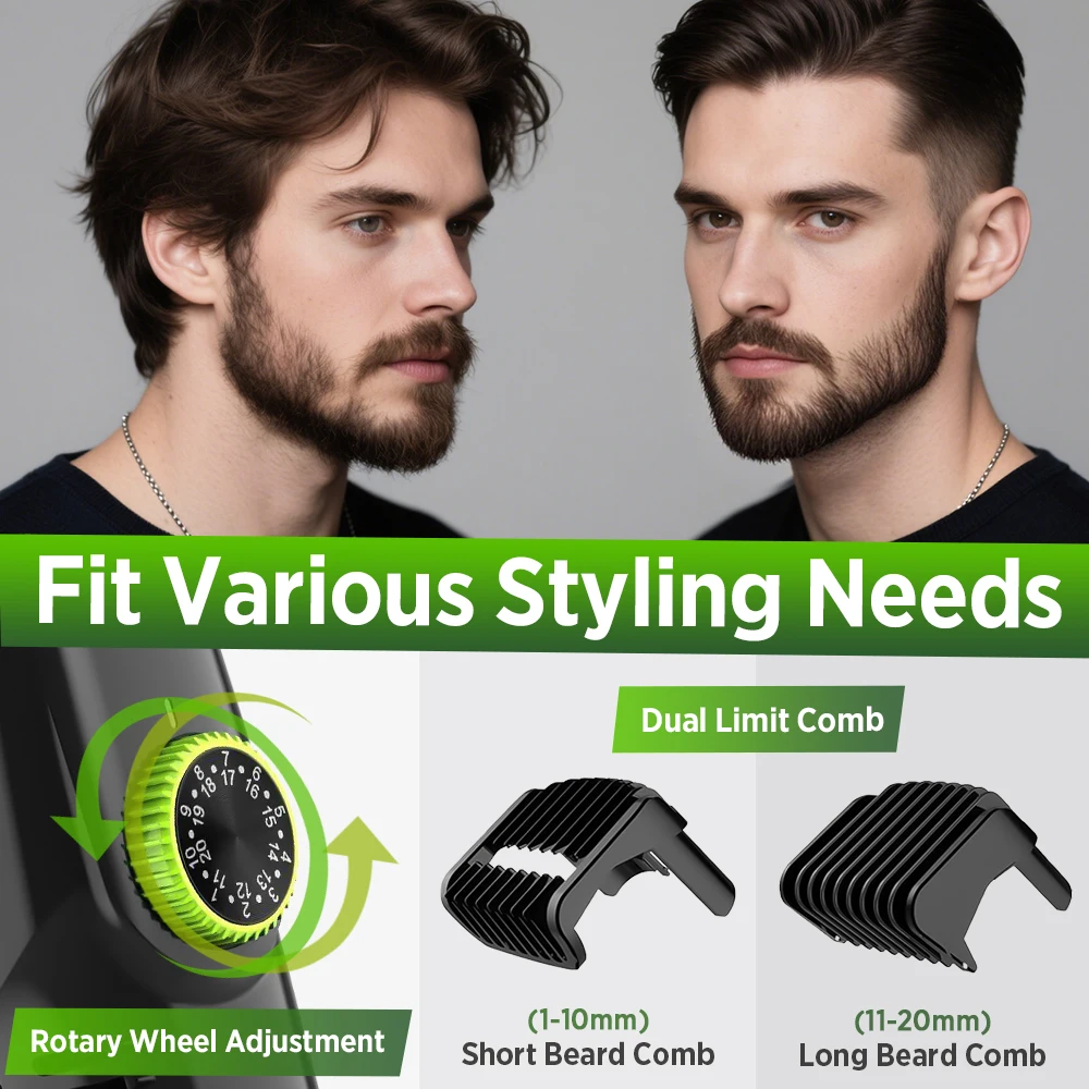 Cordless Electric Men's Beard  - Beard Trimmer 评论和价格